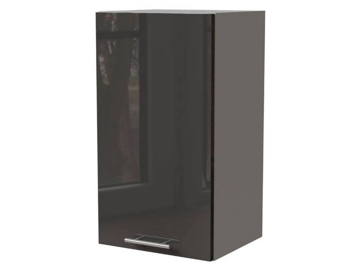 Feldmann-Wohnen Klapphängeschrank Essen (W2/40, 1-türig, 2 Einlegeböden, 1-St., Küchenhängeschrank) 40x32,5x72cm grau - graphit Hochglanz (ES-W2/40)