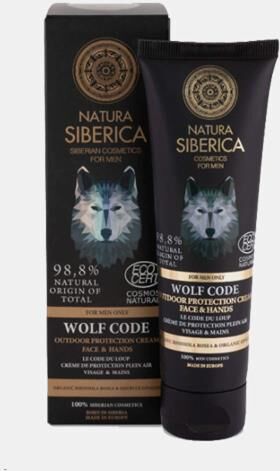 NATURA SIBERICA CREME PROTETOR PARA ROSTO E MAOS WOLF CODE 80ml