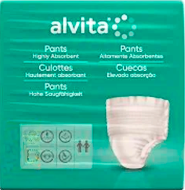 Alvita Cueca Incontinência Super L 14 unidades