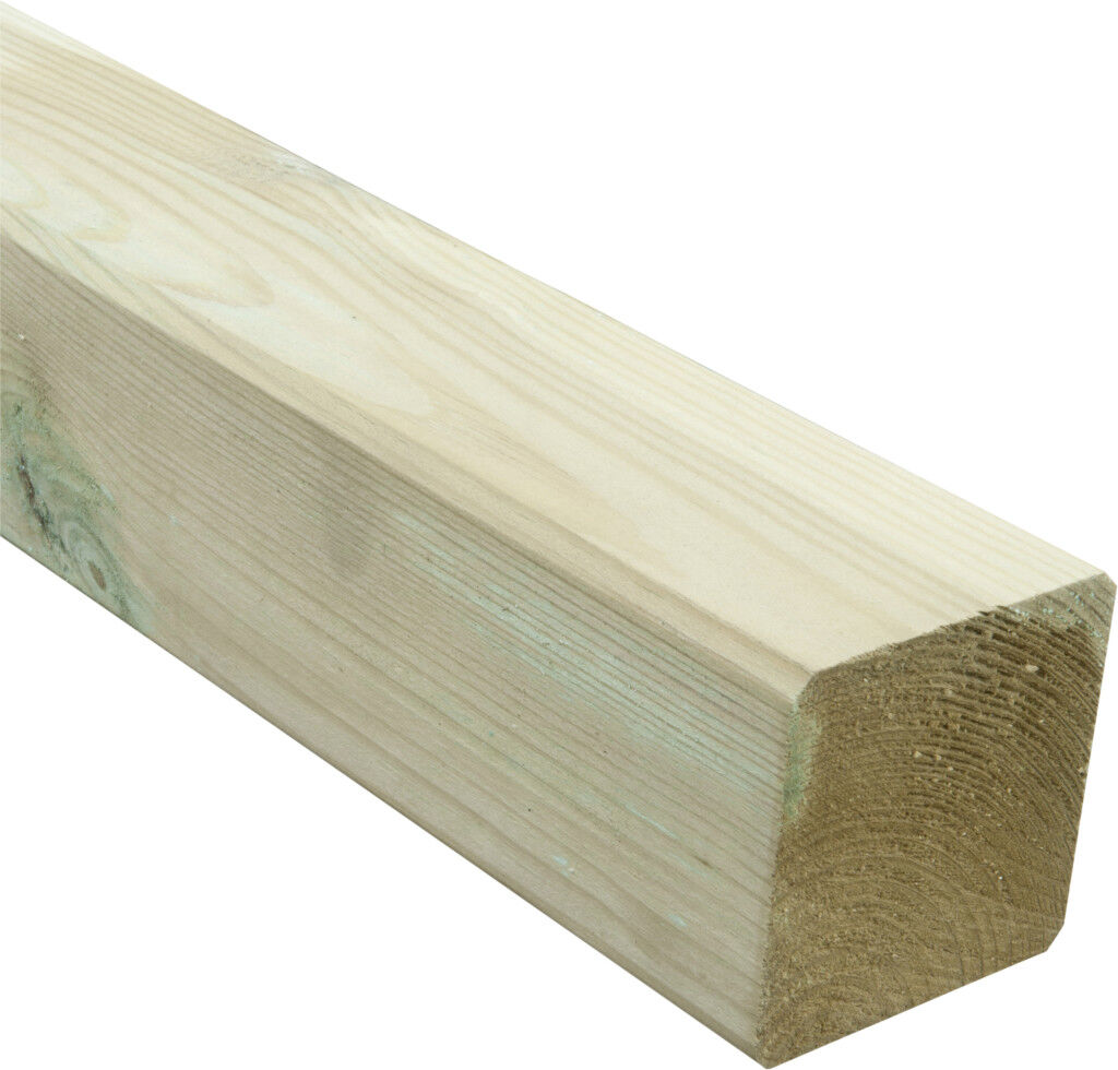 Weitere Kantholzpfosten 200 cm, 70 x 70 mm, kesseldruckimprägniert