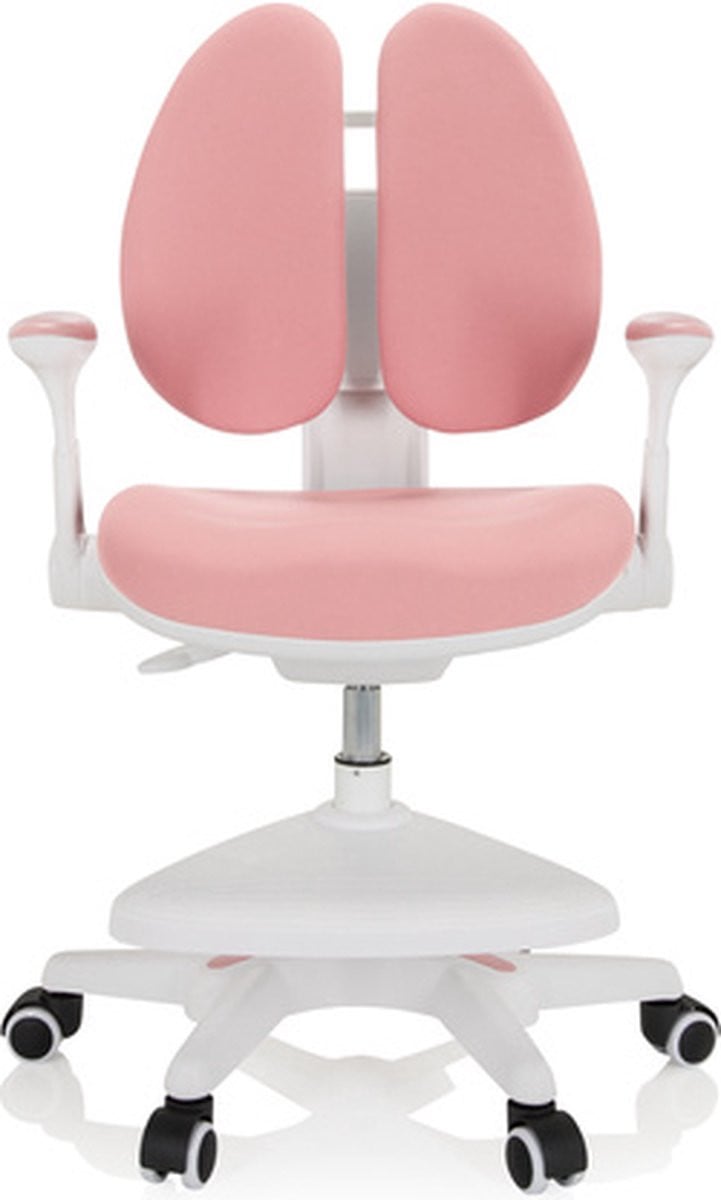 Hjh Office Kinder bureaustoel KID WING roze stof