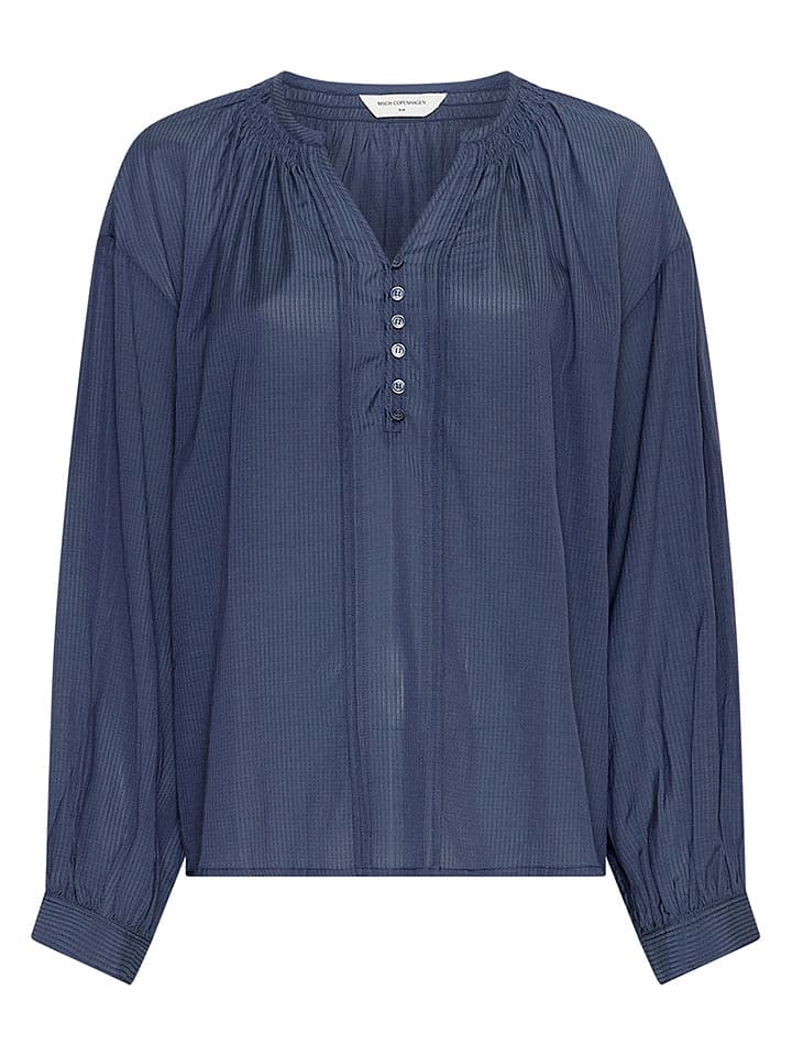 MOSS COPENHAGEN Bluse "Gabrielle" in Dunkelblau - XS/S
