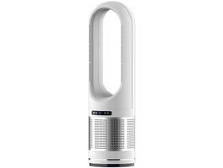 Ventilateur air chaud et froid silencieux refroidissement rapide portable 22 x 80 cm blanc