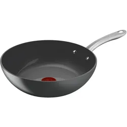 Tefal Wokpfanne Renew+ 28cm, keramik, Pfanne + Kochtopf, Grau
