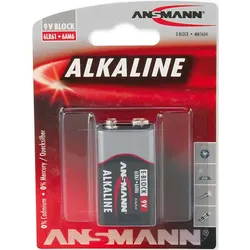 ANSMANN Batterie 9V Block Red Alkaline 1515-0000 Bli