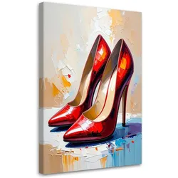 LEINWANDBILD Rote High Heels 70x100cm