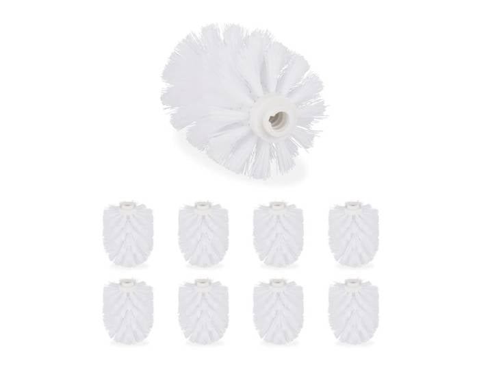 Relaxdays Lot de 72 têtes de rechange blanches