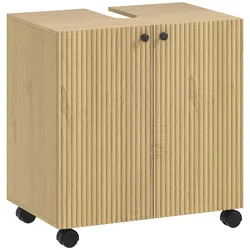 WASCHBECKENUNTERSCHRANK Spanplatte MDF Naturholz