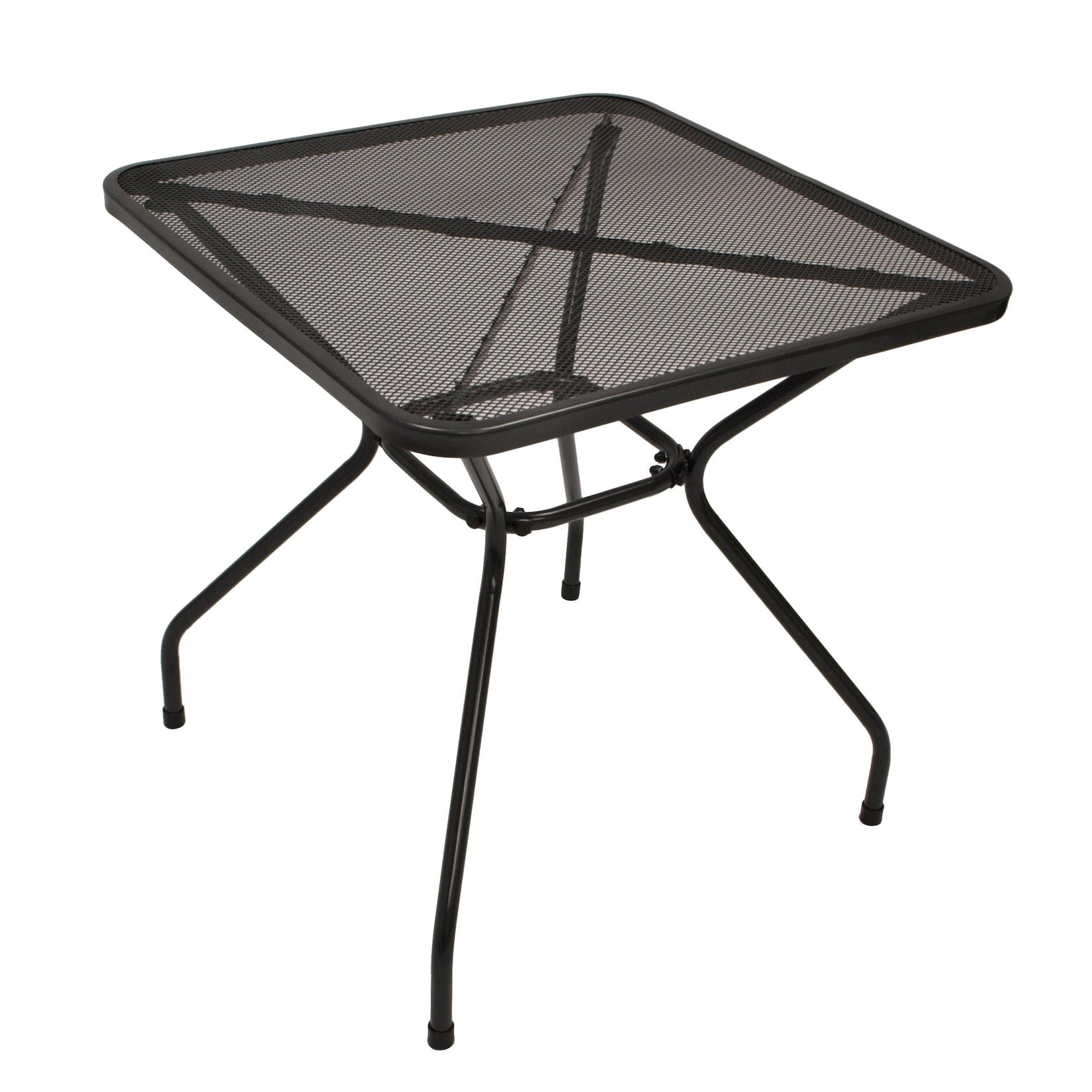 Bistrotisch CLASSIC 70x70cm quadratisch, Streckmetall anthrazit