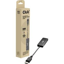 club3D CSV-7330 DisplayPort / Micro USB / HDMI Adapter [2x DisplayPort Stecker, Micro USB - 3x HDMI-Buchse] Schwarz 14 cm