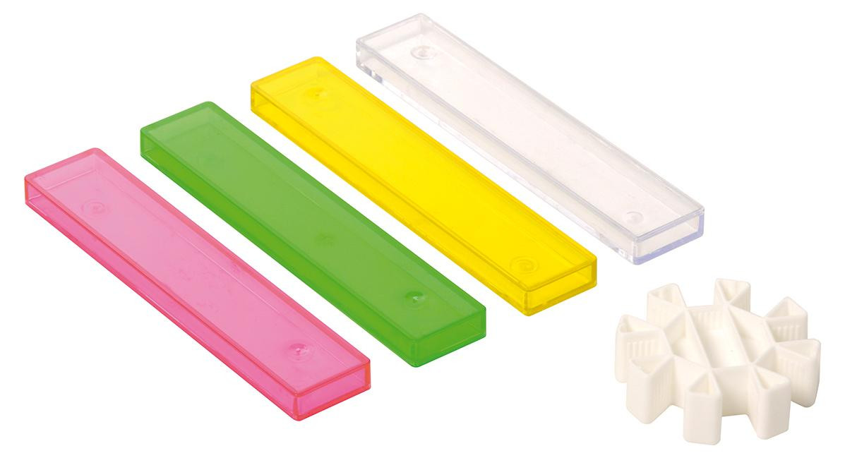 Weplay Transparante bouwstenen - Kleurrijke set bouwstenen