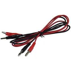 ChiliTec Prüfkabelsatz für Netzgeräte rot / schwarz, 2-teilig, ca. 50cm