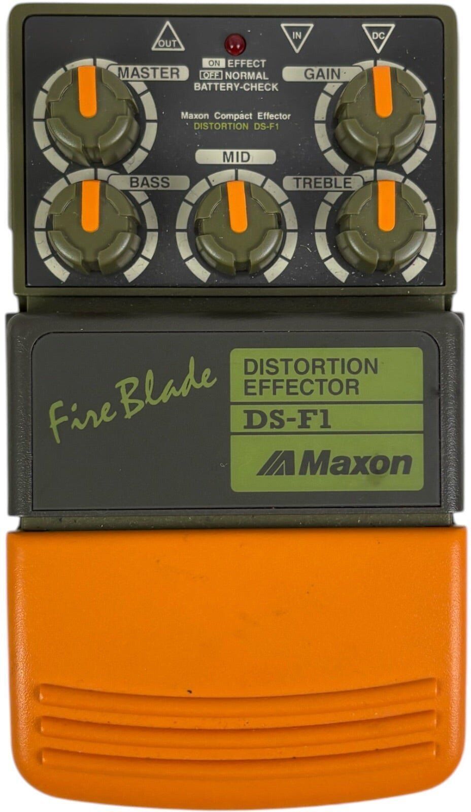 Maxon DS-F1 Fire Blade Distortion Effection Pedał efektowy - Japonia   Oryginalny - Refurbished