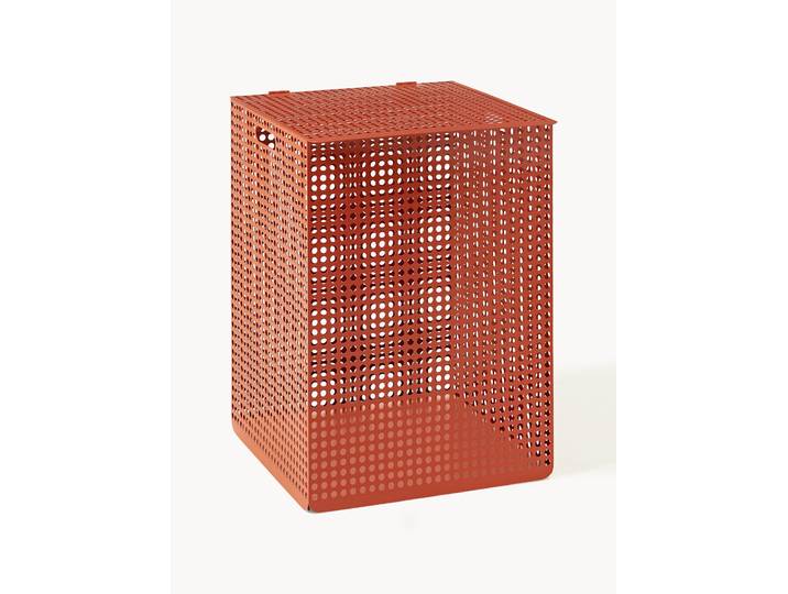 Panier à linge en acier avec couvercle Elin