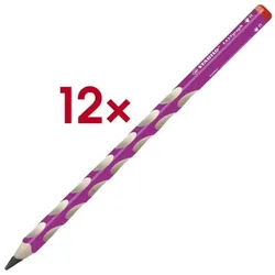Stabilo 12x Bleistifte »EASYgraph« HB pink