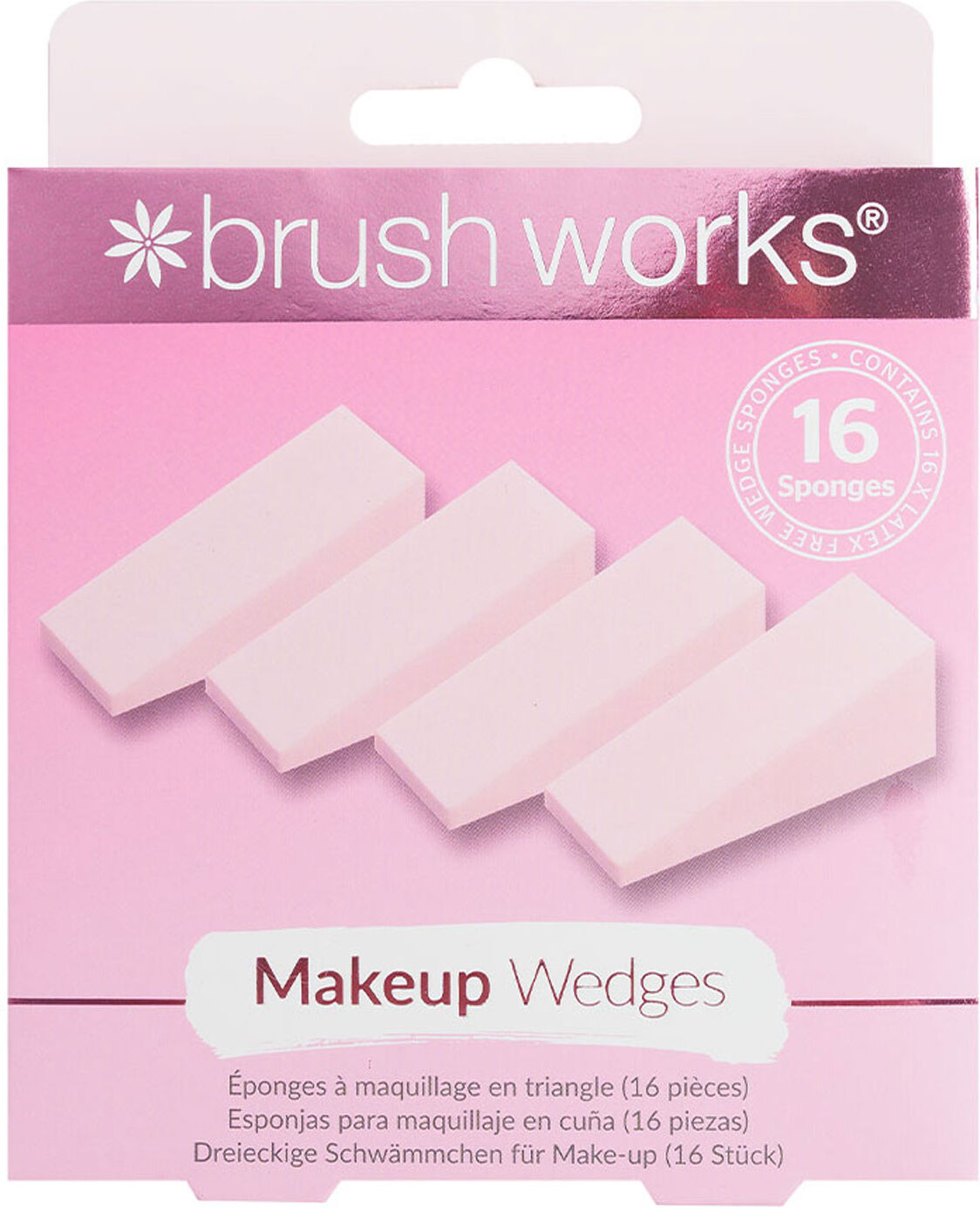 BRUSHWORKS Makeup Wedges 16pcs
