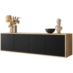 TV-SCHRANK SANAYI Hängend Eiche Artisan/Schwarz
