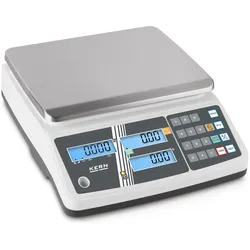 Kern, Feinwaage, Preisrechnende Waage Max 1500 g 3000 g e=0,5 g 1 g d=0,5 g 1 g