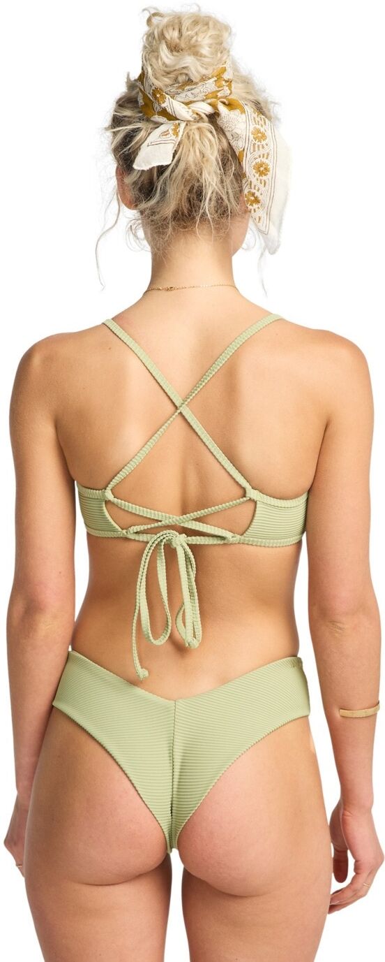 Bikini-Hose BILLABONG "Tanlines Fiji", Damen, Gr. M, grün (avocado), Obermaterial: 91% Polyester, 9% Elasthan., Badehosen Bikini-Hose avocado M