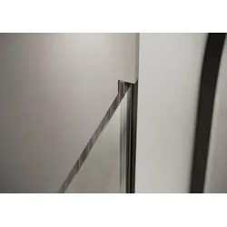 HÜPPE Seamlite Unterputzprofil ohne Zubehör, Länge:220cm, für Viereck Walk-In Seitenwand alleinstehend, HS2502092, Farbe: silber hochglanz