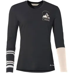 VAUDE Damen Unterhemd Wo Monviso Wool LS T-Shirt, Größe 42 in Schwarz Schwarz