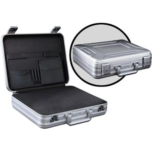 YPC Transportkoffer EliteGuard, abschließbar, aus Aluminium, mit Schaumstoff, wasserabweisend, 42 x 11,5 x 35cm