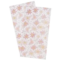 Wachsplatten "Blumen pastell", 20 x 10 cm, 2 Stück