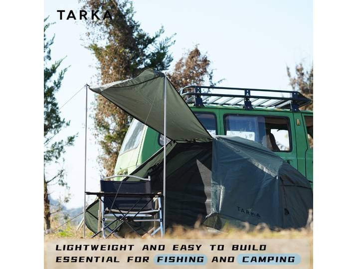 TARKA – tente de camping, tente intérieure et tente extérieure, uniquement pour lit de camping, randonnée sauvage, tente pour une personne ﻿ ﻿ ﻿ ﻿ ﻿
