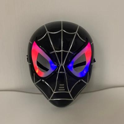 Uplifted Goods LED Superhero Cosplay Character Mask black Spider Man