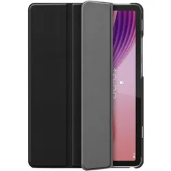 Cazy Tablet-Hülle geeignet für Lenovo Tab K9 / Tab One - TriFold Bookcase - Schwarz (Lenovo Tab M9, Lenovo Tab One), Tablet Hülle, Schwarz