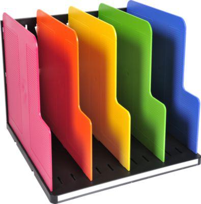 Exacompta Modulotop Sorter A4+ Iderama Regenbogen, 5 Trennplatten, Etikettenhalter, Blauer Engel, 25 Jahre Garantie