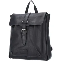 The Skandinavian Brand Damen Leder Rucksack - schwarz