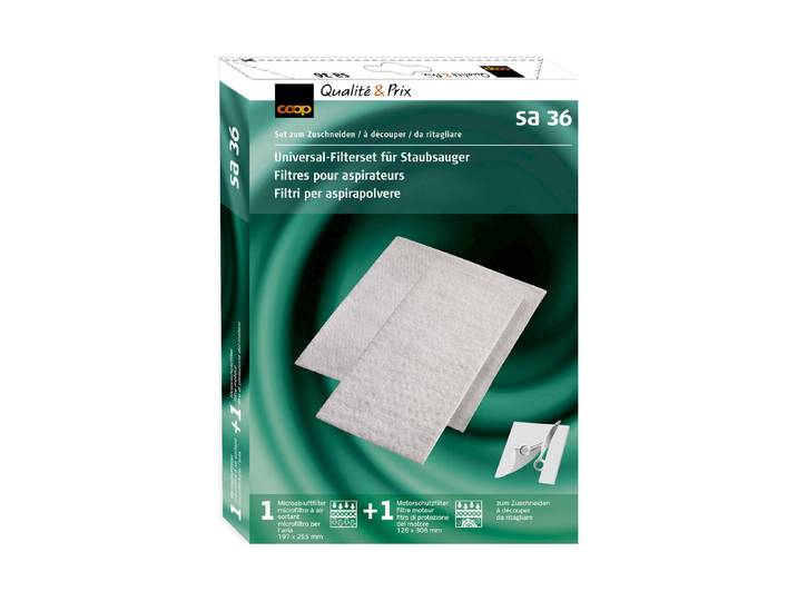 Coop Universal-Filterset für Staubsauger, SA 36