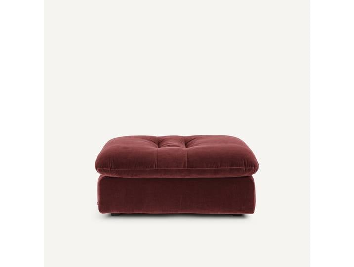 AM.PM Repose-pieds modulable en velours, GIULIANO Rouge Grenat