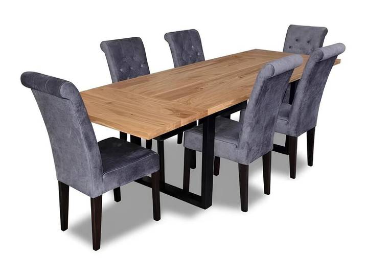 JVmoebel Essgruppe Tisch mit 6 Stühlen – 7-teiliges Esszimmer Set Essgruppe Sofort, (7-tlg), Made in Europa