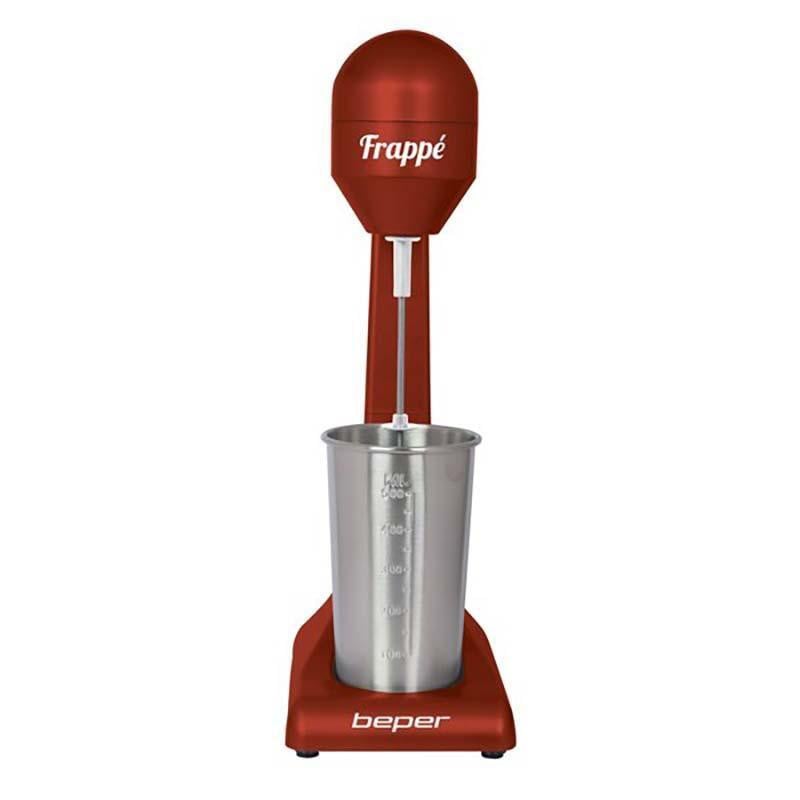 Beper BP.690 Automatische melkopschuimer en verwarmer, Rood, 0,5 liter