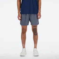 NEW BALANCE Herren Shorts Mens Running Short, Größe M in Grau 41283