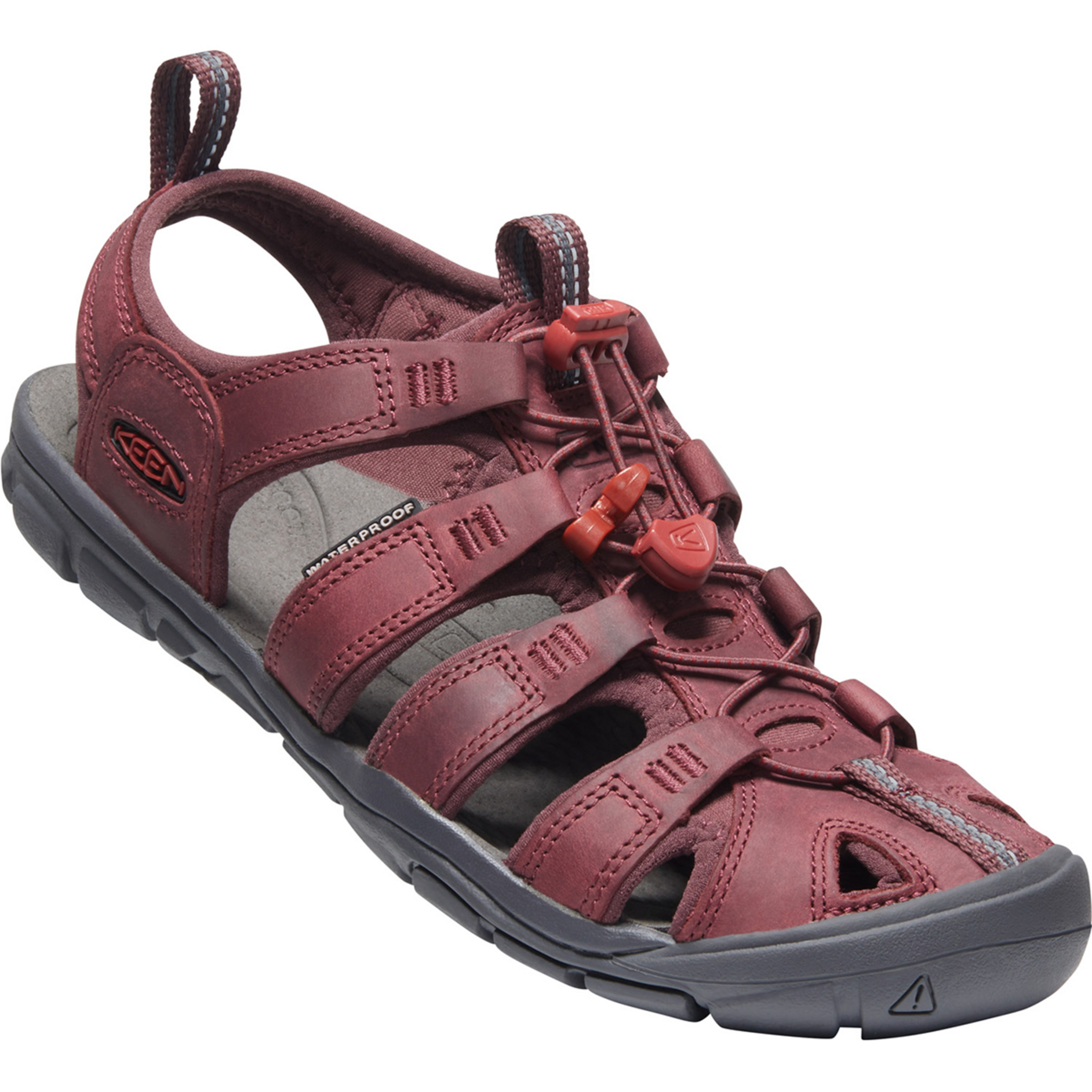Keen Clearwater CNX Leather Sandale Damen Sandalen rot Größe 37 Trekking