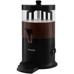 H.Koenig H. Koenig  Heiße Schokolade Spender SHK900 / Edelstahl / 6L / Schwarz / bis zu 90°C /  1200 W