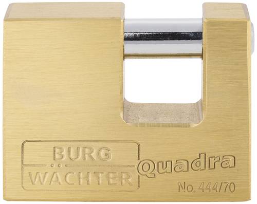 Burg Wächter 28680 Vorhängeschloss 70.00mm verschieden schließend Messing Schlüsselschloss