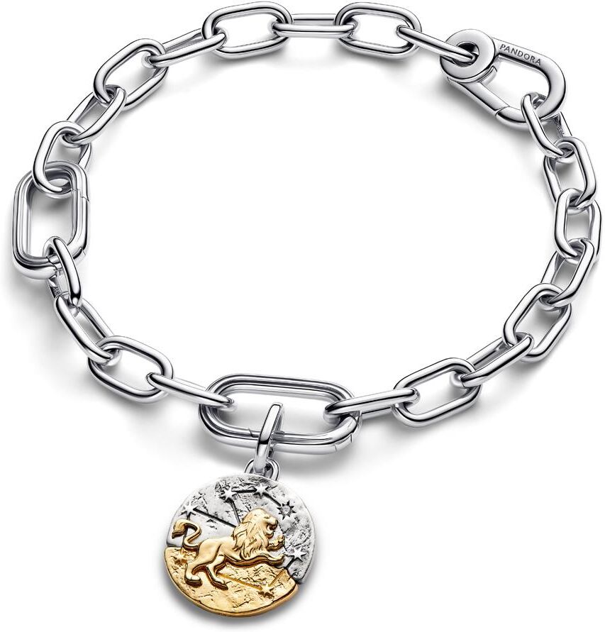 PANDORA Talisman Löwe Medaillon Charm silber-gold