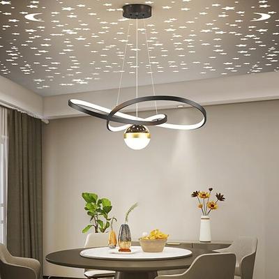 moderne led pendelleuchte kreative projektion sterne himmel licht nordische luxus designer bartisch esszimmer lampe