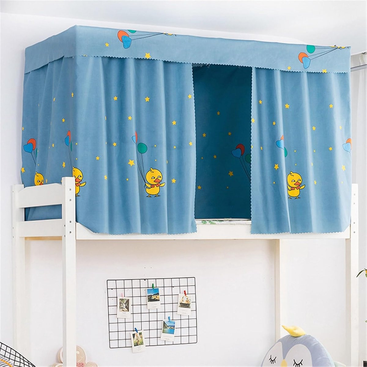 Verduisterend stapelbed gordijn voor privacy - Blauw - 1.2m x 2m