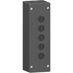 Schneider Electric XALG05 Leergehäuse, Harmony XALG, Kunststoff, schwarz, 5 Bohrungen, 22mm
