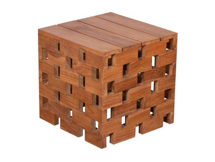 bene living Sitzhocker Beistelltisch Dunham - Teakholz (1 St), feines Teakholz - als Hocker oder Beistelltisch nutzbar