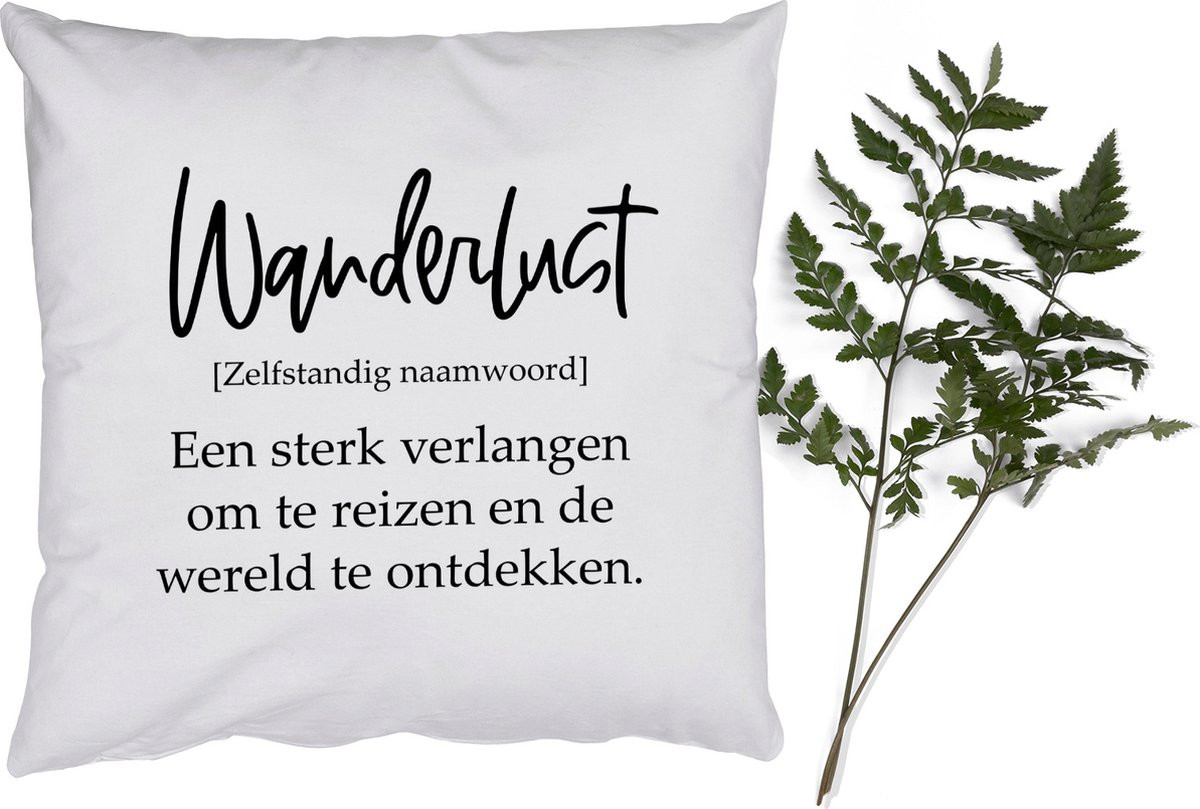 PillowMonkey Sierkussen Wanderlust - 45 x 45 cm
