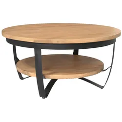 Wohnzimmertisch Designertisch im Industry und Loft Stil 90 cm breit
