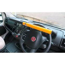 Milenco Hochsicherheits-Lenkradschloss Commerical High Security Steering Wheel Lock Yellow