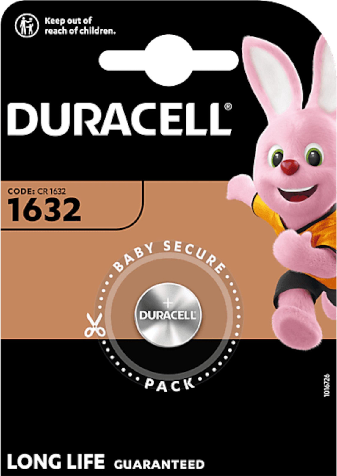 Duracell CR1632 Lithium Batterijen 3V Blisterverpakking