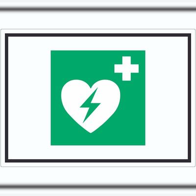 HB-Druck Defibrillator Symbol Aufkleber A1 (594x841mm)